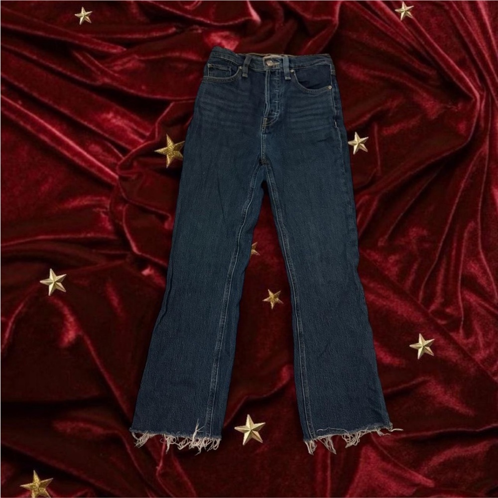 Hudson jeans bootcut frayed high rise jeans
